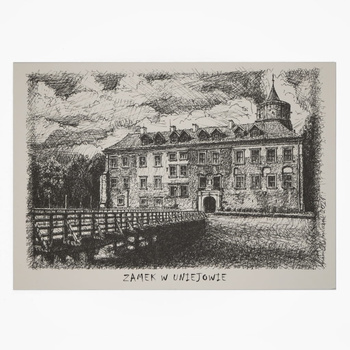 Pocztówka UNIE - Zamek w Uniejowie