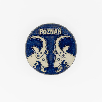 Magnes ceramiczny POZ - ROGI - Koziołki, niebieskie