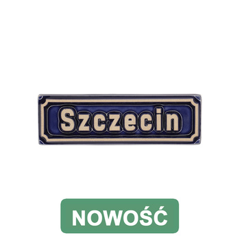 Magnes ceramiczny SZCZ - SZYLD ULICZNY Szczecin