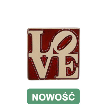 Magnes ceramiczny SERIA OZD - KWADRAT - LOVE