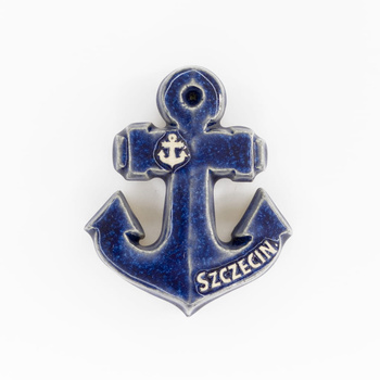 Magnes ceramiczny SZCZ - KOTWICA, niebieska