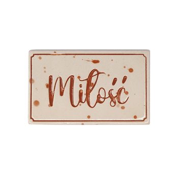 Magnes ceramiczny SERIA OZD - KAFELEK - Miłość