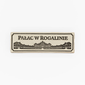 Magnes ceramiczny ROG - Pałac w Rogalinie - kremówka