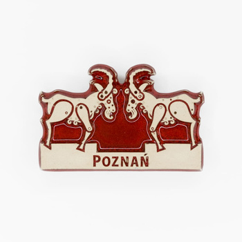 Magnes ceramiczny POZ - KONTUR - Koziołki, czerwone