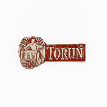 Magnes ceramiczny TOR - HERB z napisem bocznym Toruń