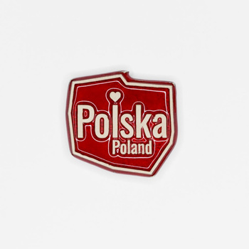 Magnes ceramiczny PL – Mapa Kontur – Polska Poland