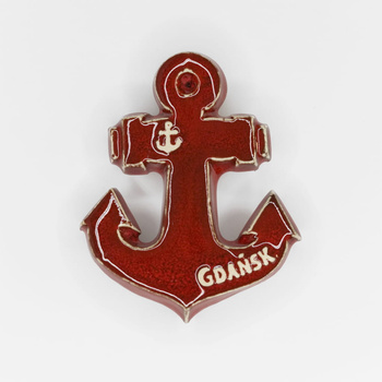 Magnes ceramiczny GDA - KOTWICA, czerwona