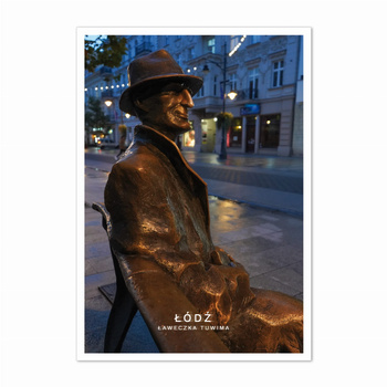 Pocztówka FOTO ŁDZ - Ławeczka Tuwima