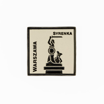 Magnes ceramiczny WAR - KWADRAT - Syrenka pomnik
