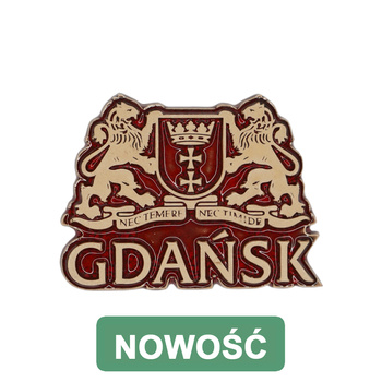 Magnes ceramiczny GDA - KONTUR - Herb Wielki Gdańska