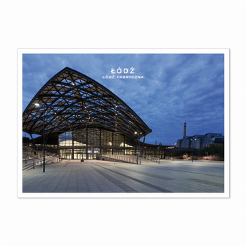 Pocztówka FOTO ŁDZ - Dworzec Fabryczny