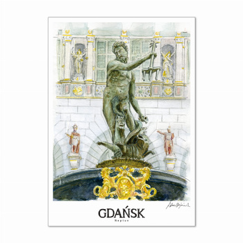 Pocztówka RETRO GDA - Neptun