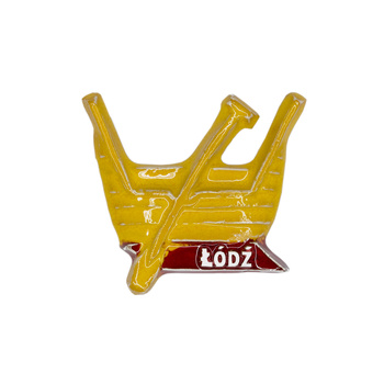 Magnes ceramiczny ŁDZ - ŁÓDKA Z HERBU