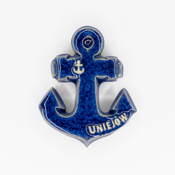 Magnes ceramiczny UNIE - KOTWICA, niebieska