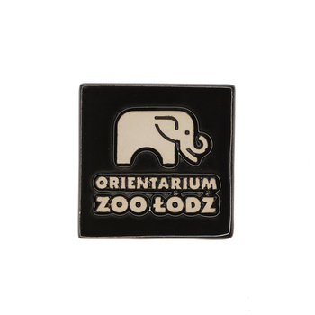 Magnes ceramiczny ŁDZ - LOGO - Orientarium Zoo Łódź, czarne