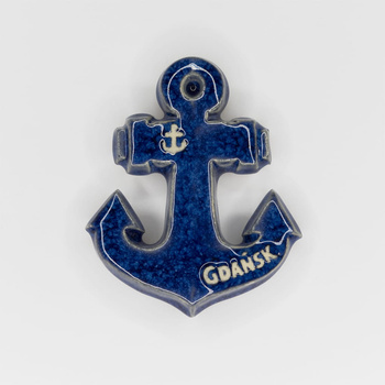 Magnes ceramiczny GDA - KOTWICA, niebieska