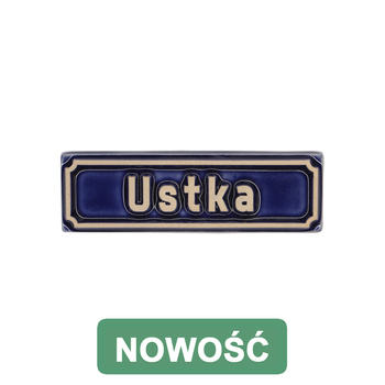 Magnes ceramiczny UST - SZYLD ULICZNY - Ustka