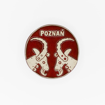 Magnes ceramiczny POZ - ROGI - Koziołki, czerwone