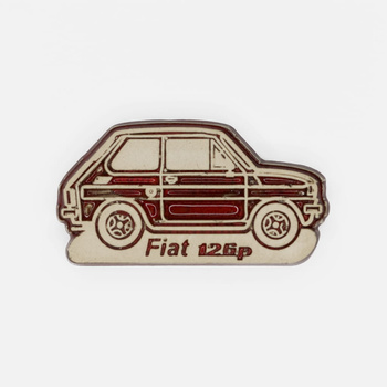 Magnes ceramiczny SERIA MOTO - FIAT 126p, czerwony