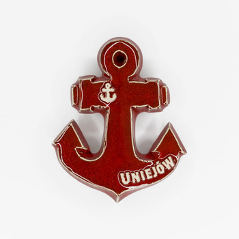 Magnes ceramiczny UNIE - KOTWICA, czerwona