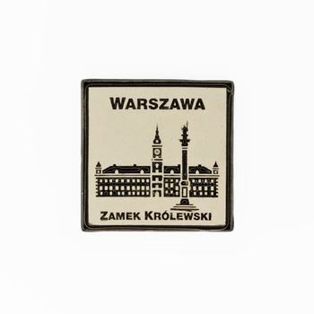 Magnes ceramiczny WAW - Zamek - kwadrat