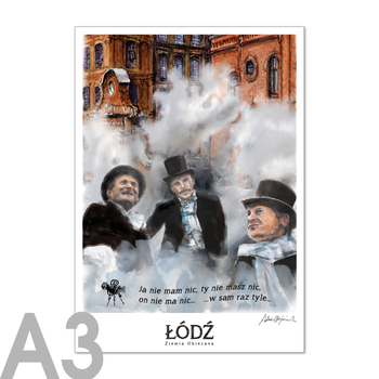 Plakat A3 RETRO ŁDZ - Ziemia Obiecana