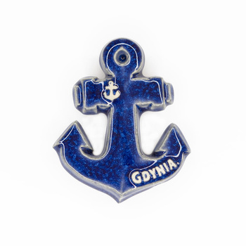 Magnes ceramiczny GDY - KOTWICA, niebieska