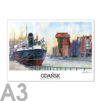 Plakat A3 RETRO GDA - Sołdek