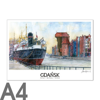 Plakat A4 RETRO GDA - Sołdek